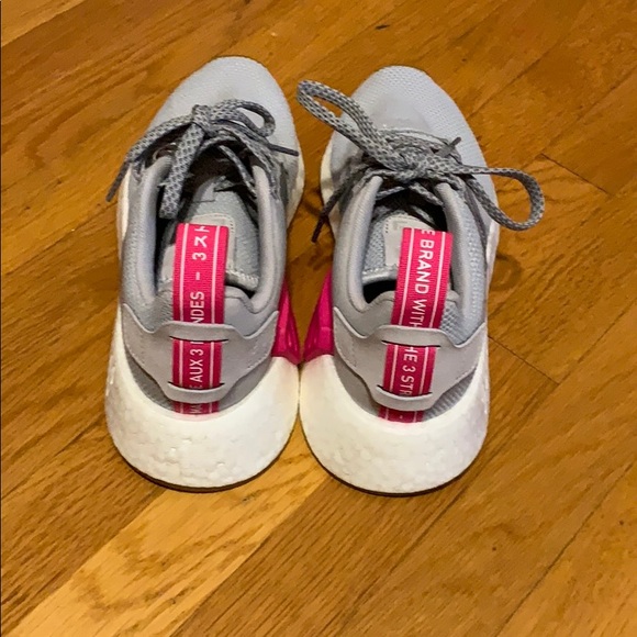 ADIDAS ORG WOMEN'S NMD R2 - GREY/PINK - Picture 3 of 5
